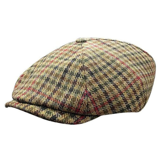 Peaky Blinders Tweed Four Panel Newsboy Cap