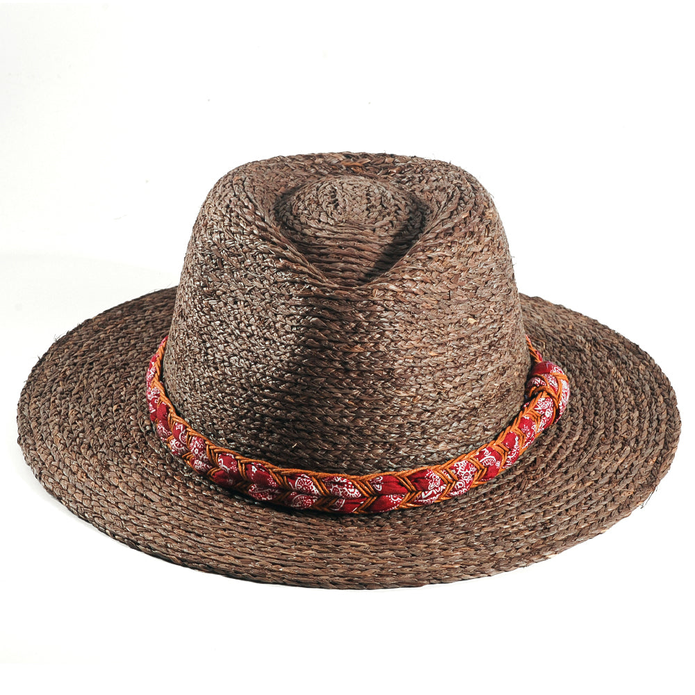 Straw Fedora Hat – Toffee