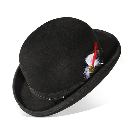 Bowler Hat-White (Includes All The Accessories)