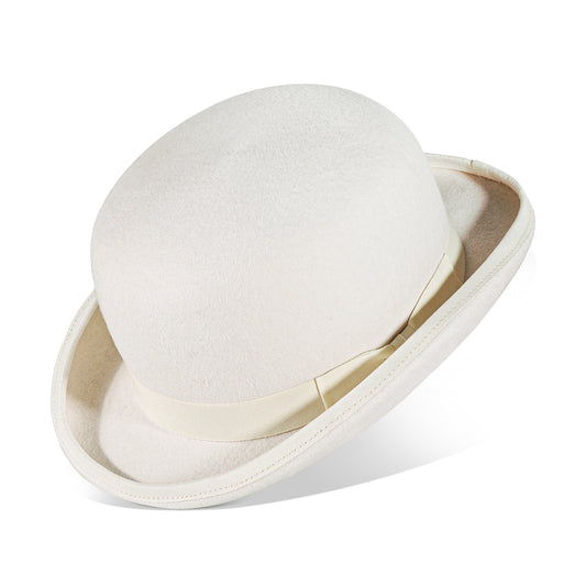 Bowler Hat-White