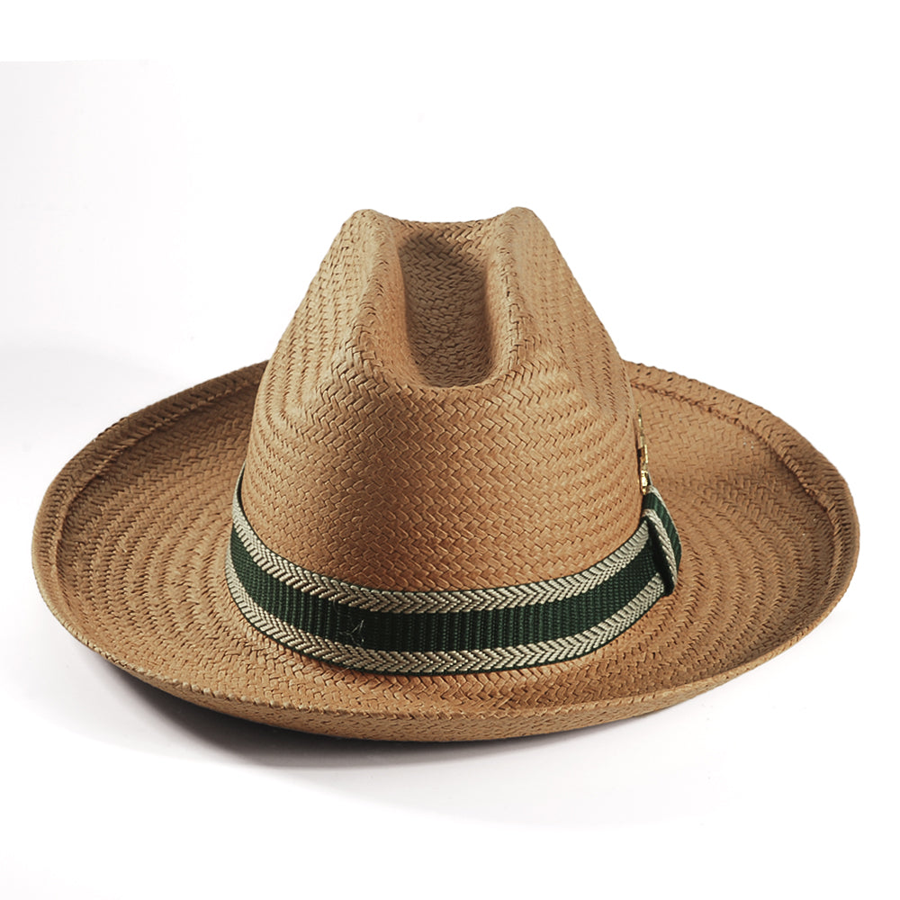 Straw Fedora Hat(Includes All The Accessories)