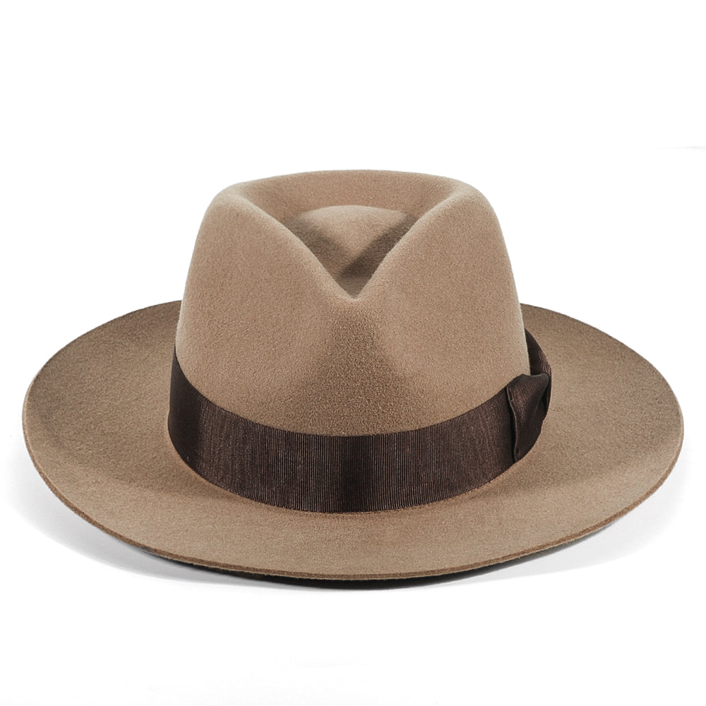 Fedora Felt Hat-Light Tan (Color)