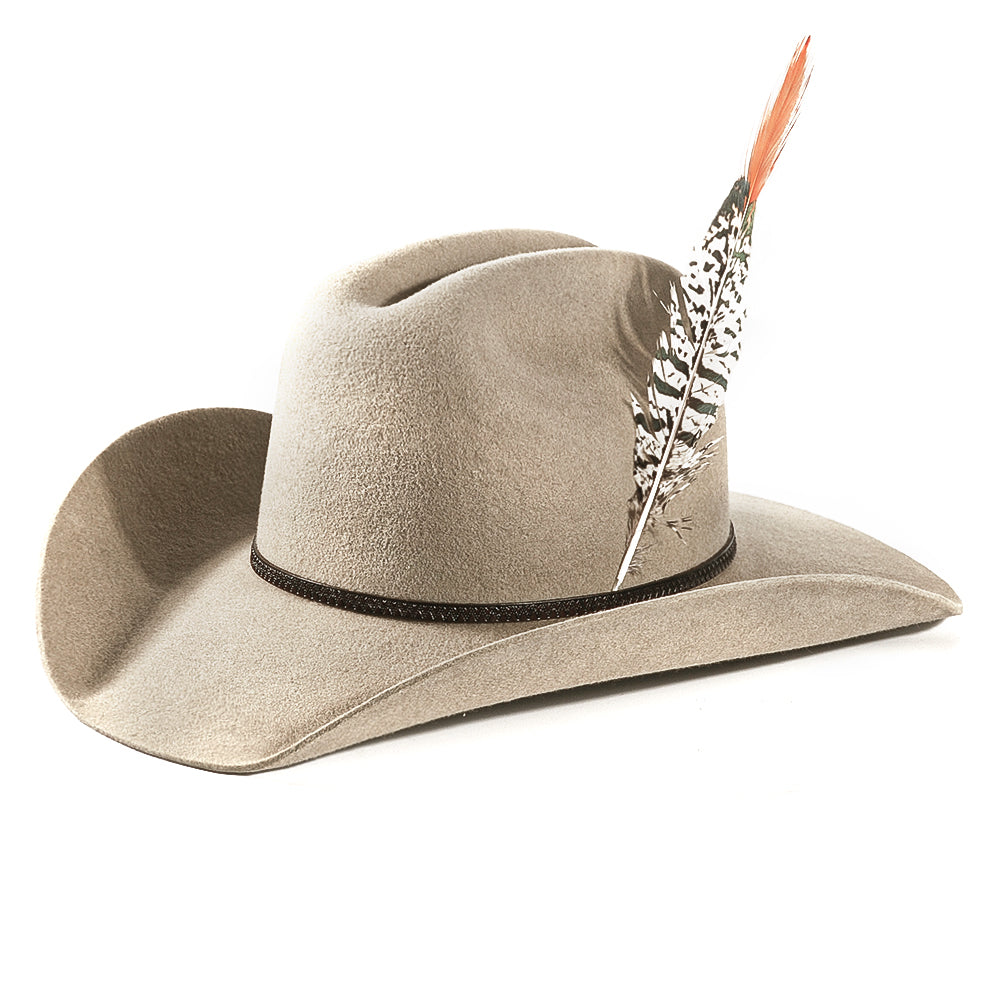 Western Felt Cowboy Hat-Beige