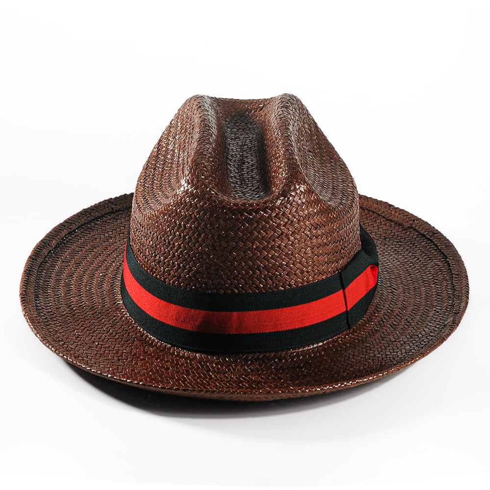 Miller Ranch Fedora Hat - Patriotic Straw–toffee (Includes All The Accessories)