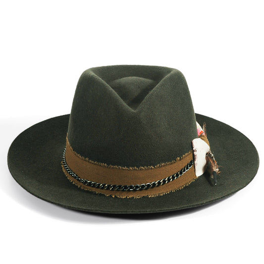 Fedora Hat(Includes All The Accessories)