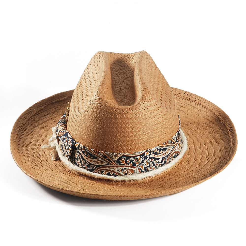 Miller Ranch Fedora Hat - Patriotic Straw(Includes All The Accessories)