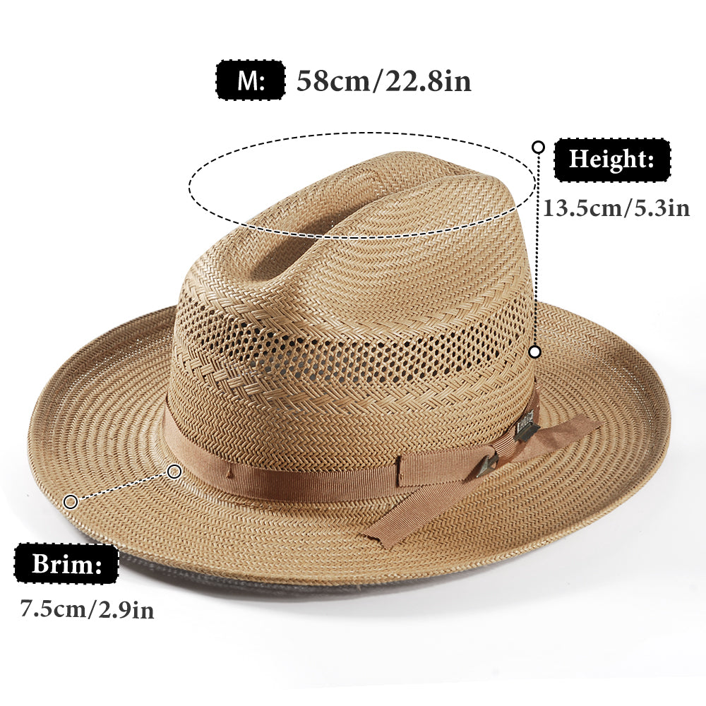 Open Road Vented Straw Cowboy Hat