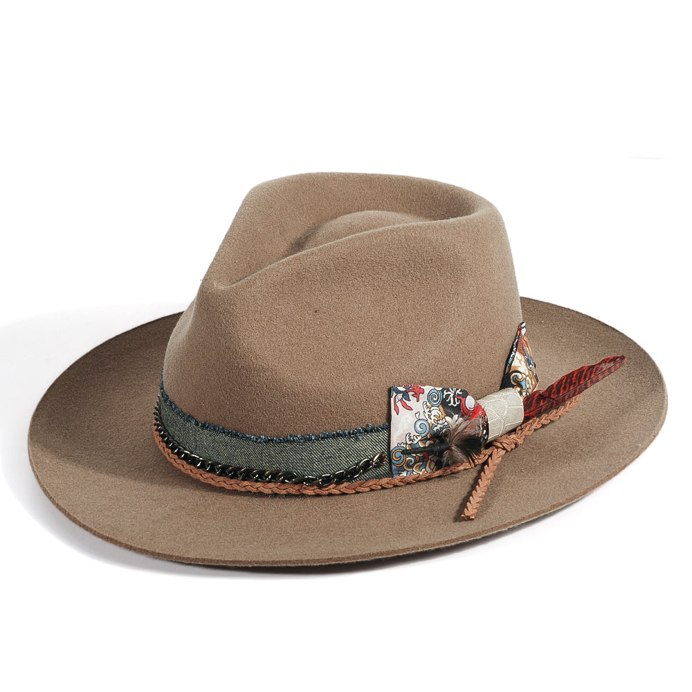 Fedora Hat(Includes All The Accessories)