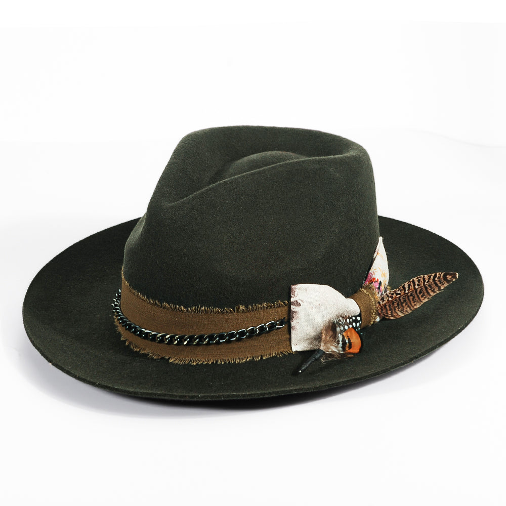 Fedora Hat(Includes All The Accessories)