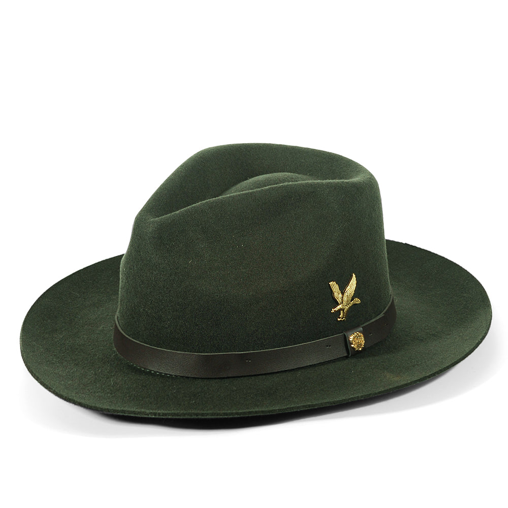 Fedora Felt Hat-Green