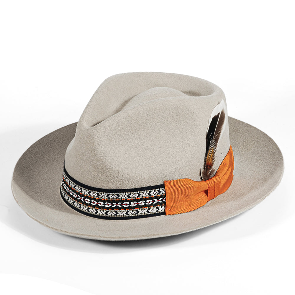 Fedora Hat-Gray(Includes All The Accessories)