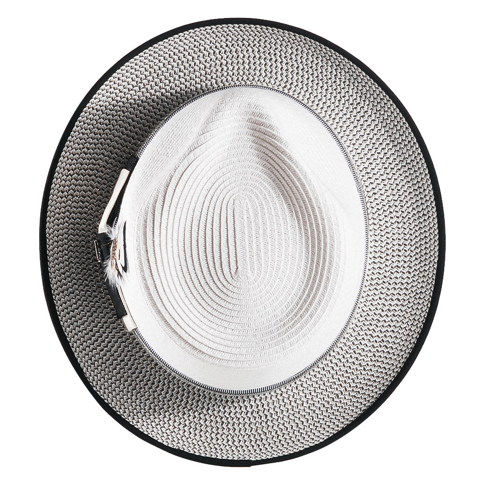 Straw Fedora Hat-White