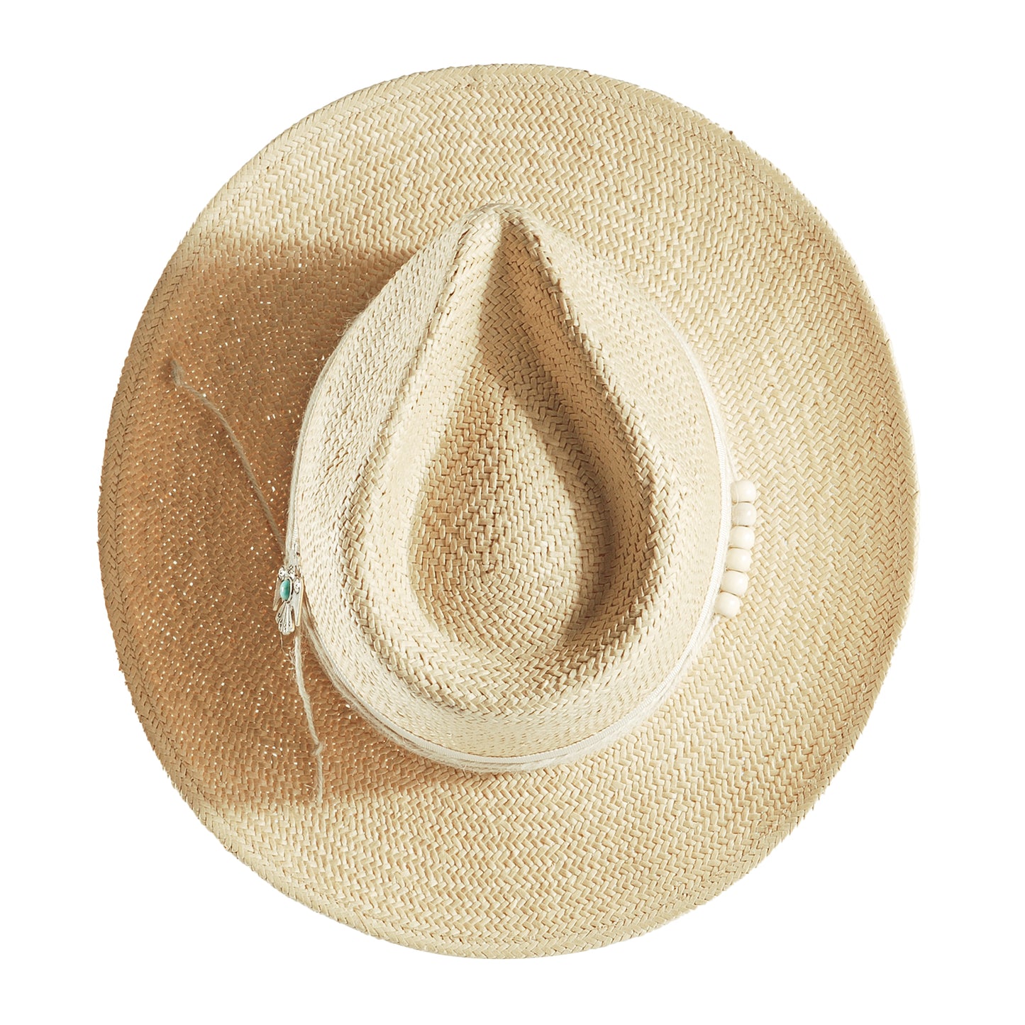 Geoffery Straw Fedora Hat – Beige (Includes All The Accessories)