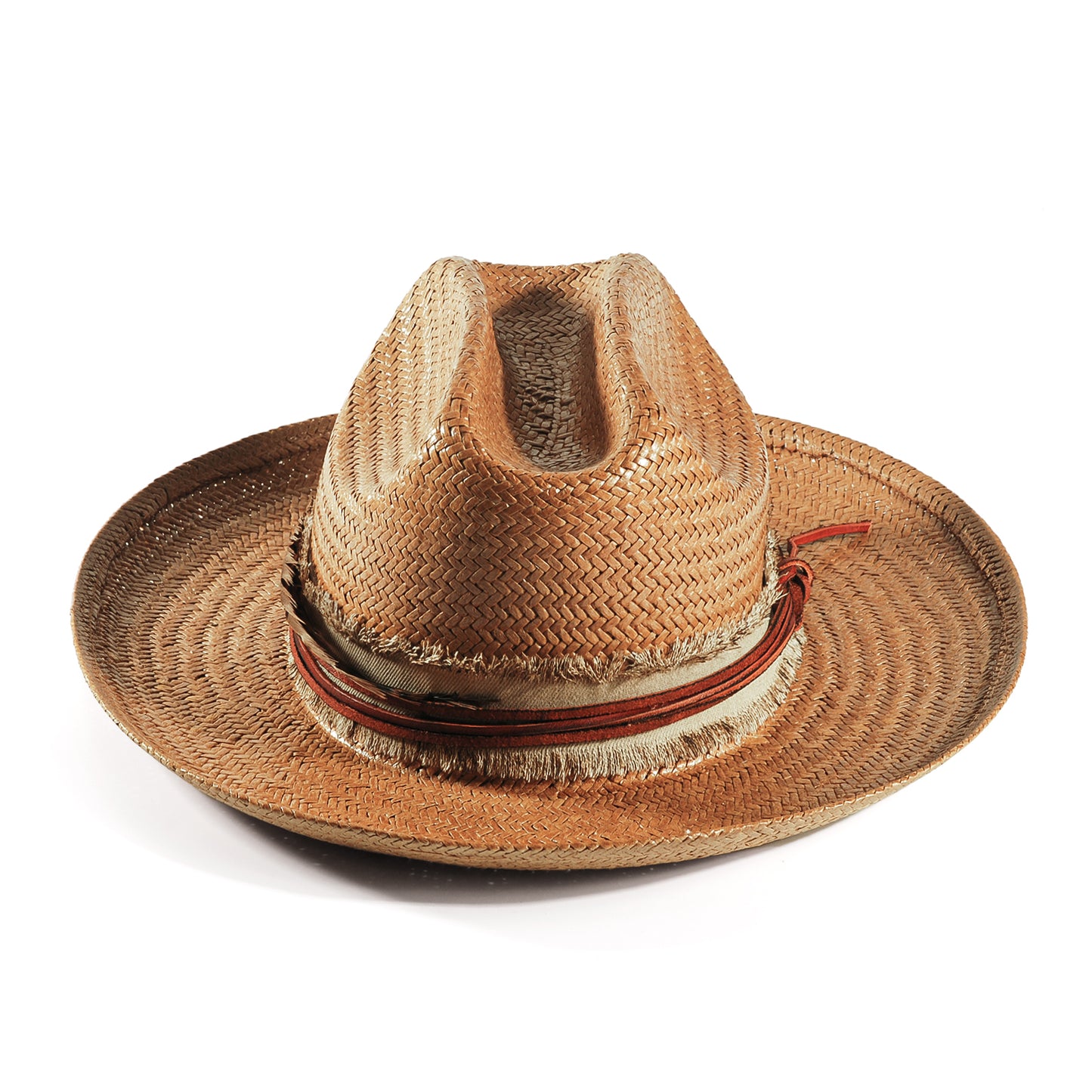 Miller Ranch Fedora Hat - Patriotic Straw(Includes All The Accessories)