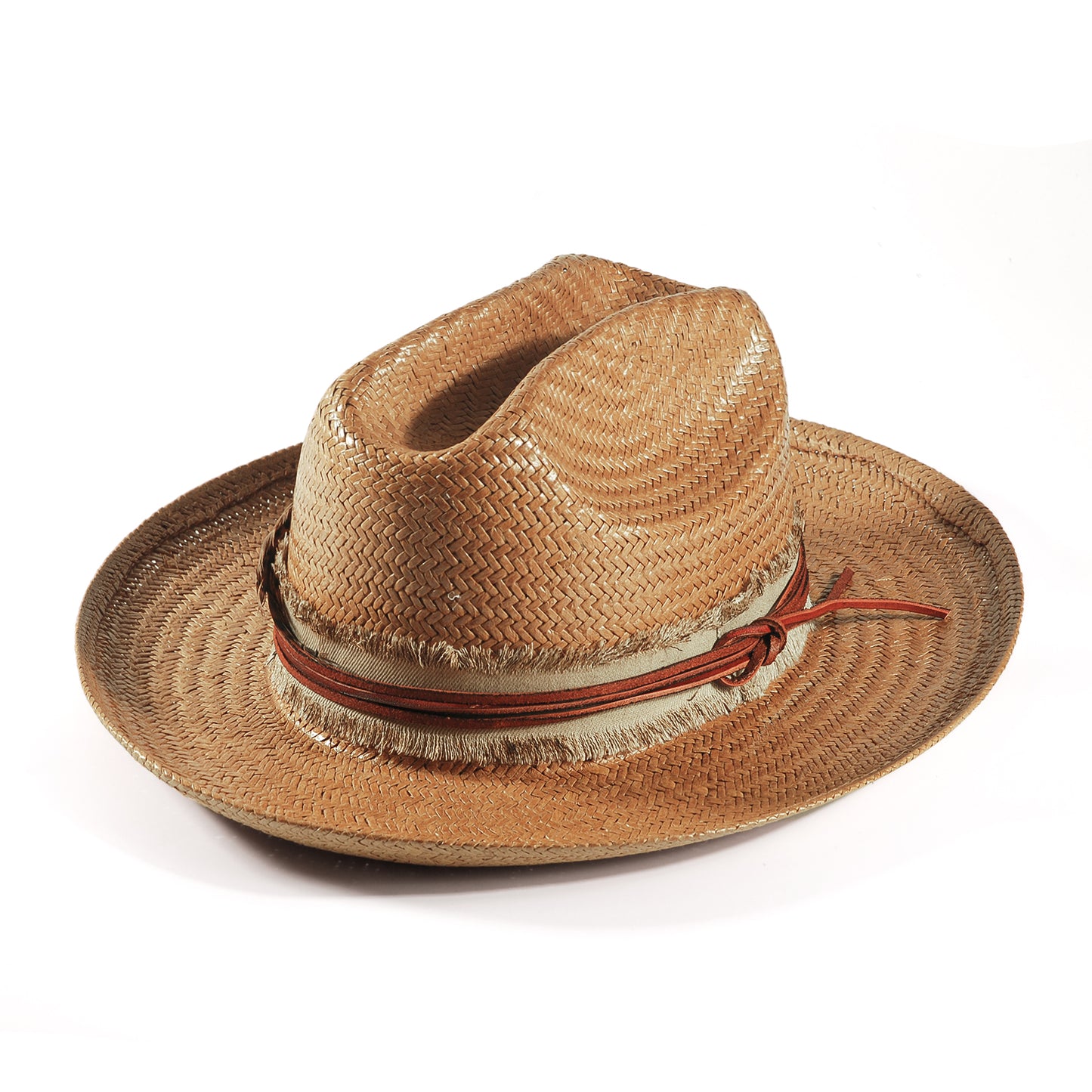 Miller Ranch Fedora Hat - Patriotic Straw(Includes All The Accessories)