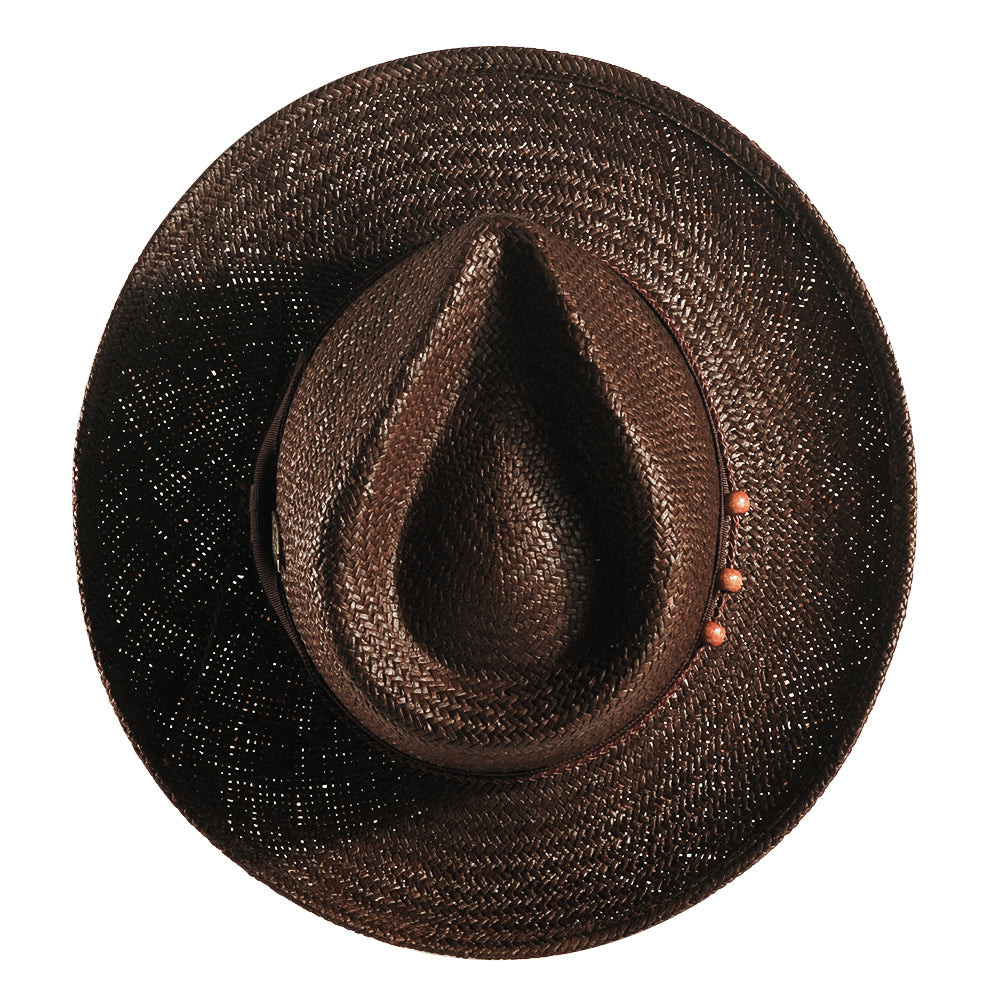 Geoffery Straw Fedora Hat – Toffee(Includes All The Accessories)