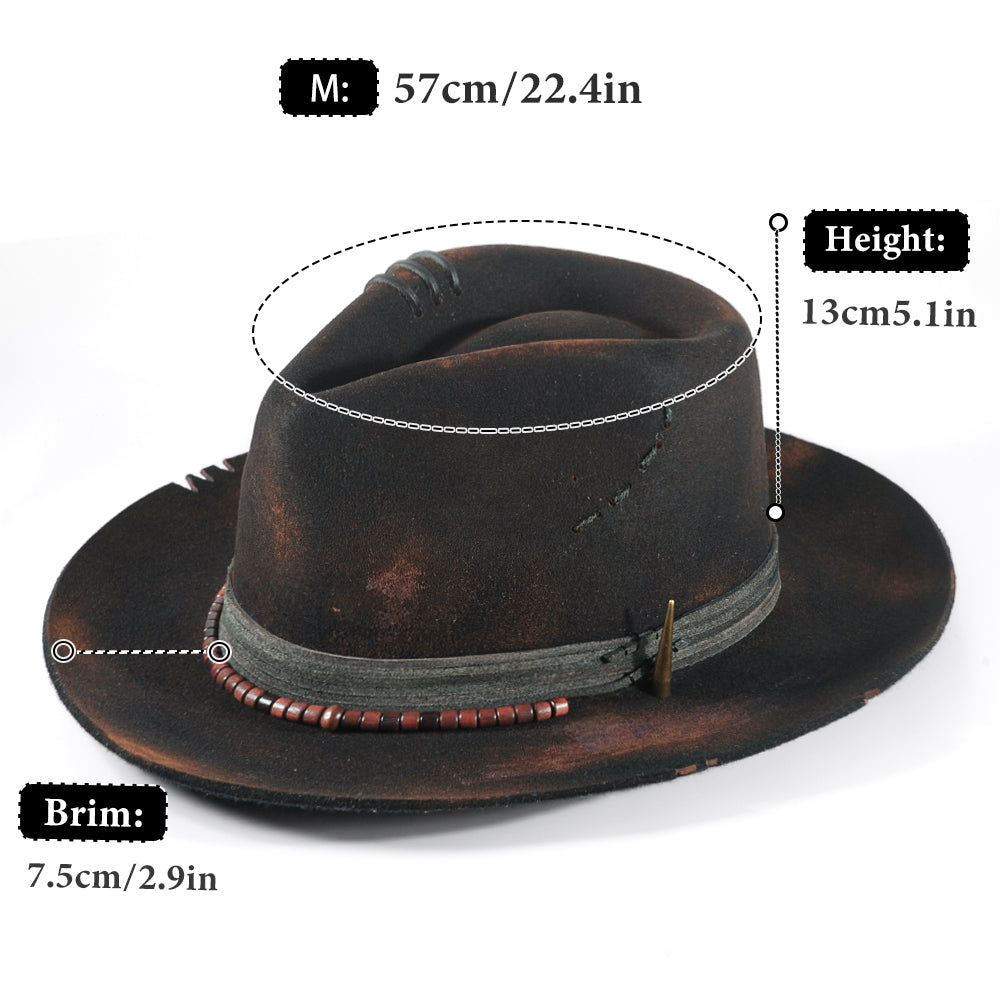 Vintage Fedora Felt(Includes All The Accessories)