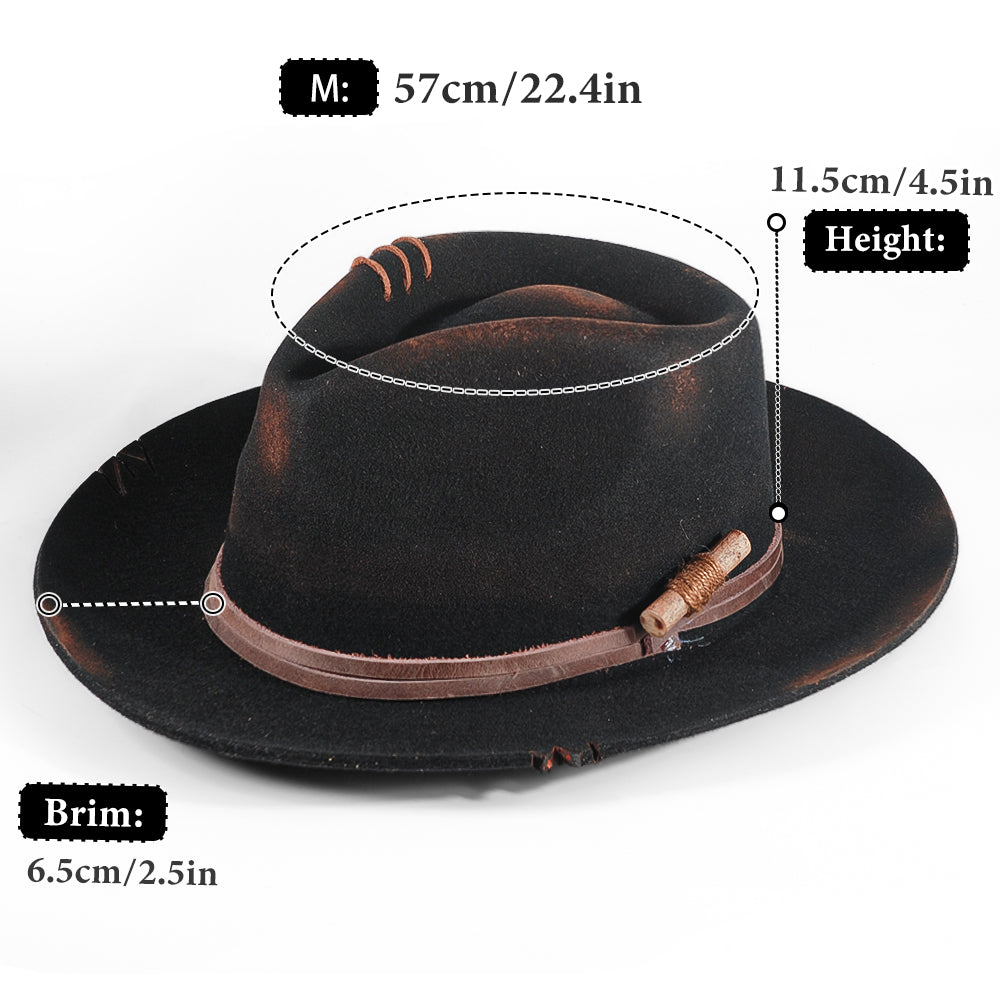 Vintage Fedora Felt(Includes All The Accessories)