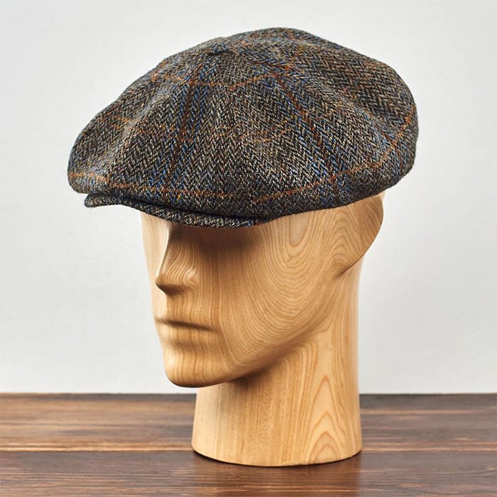 Peaky Blinders Genuine Scottish Harris Tweed 8 Panels Man Cap