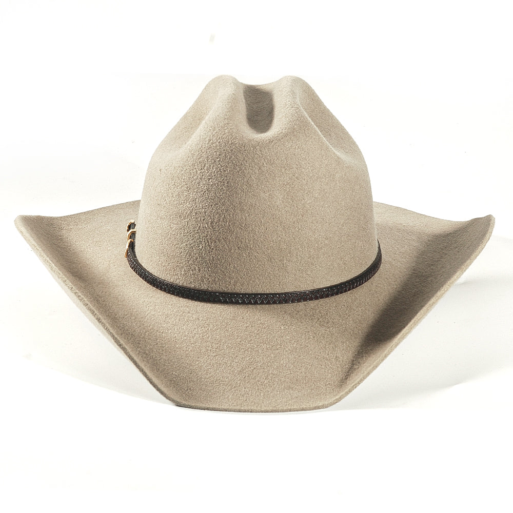 Western Felt Cowboy Hat-Beige