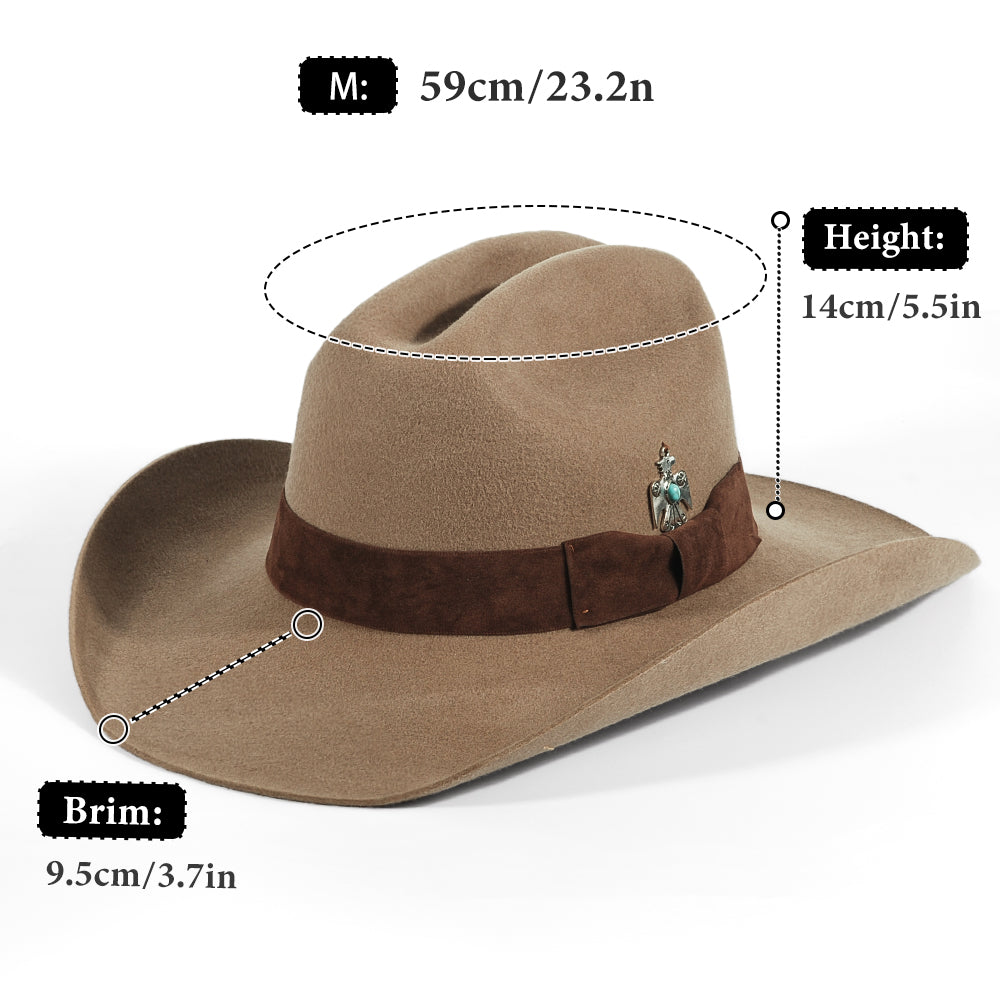 Western Cowboy Felt Hat