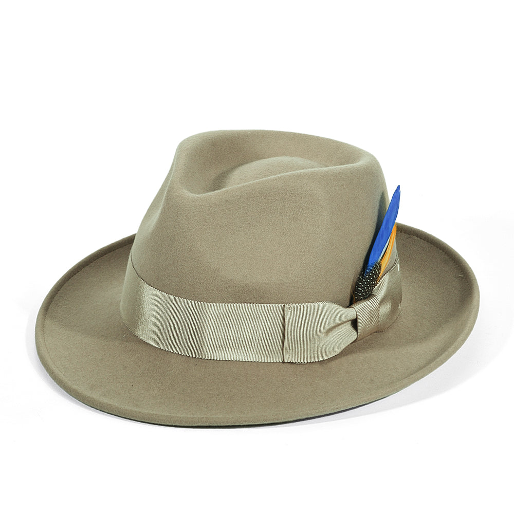 Fedora Felt-Grayish Green