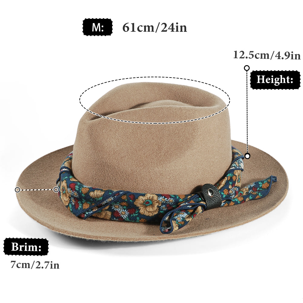 Fedora Felt(Includes All The Accessories)