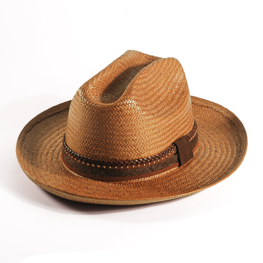 Miller Ranch Fedora Hat - Patriotic Straw