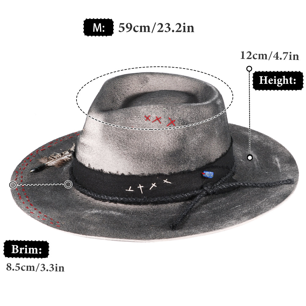 Vintage Fedora Felt(Includes All The Accessories)