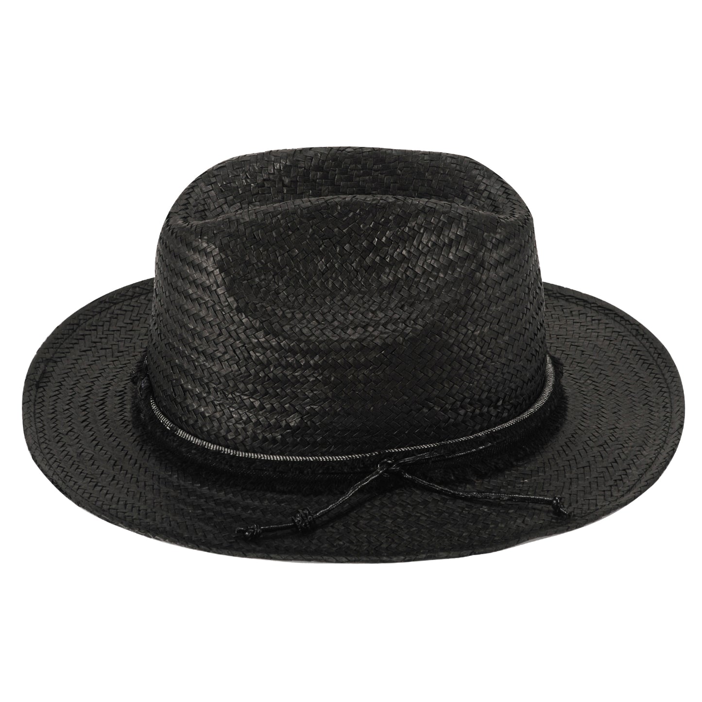 Miller Ranch Straw Fedora Hat - Ebony