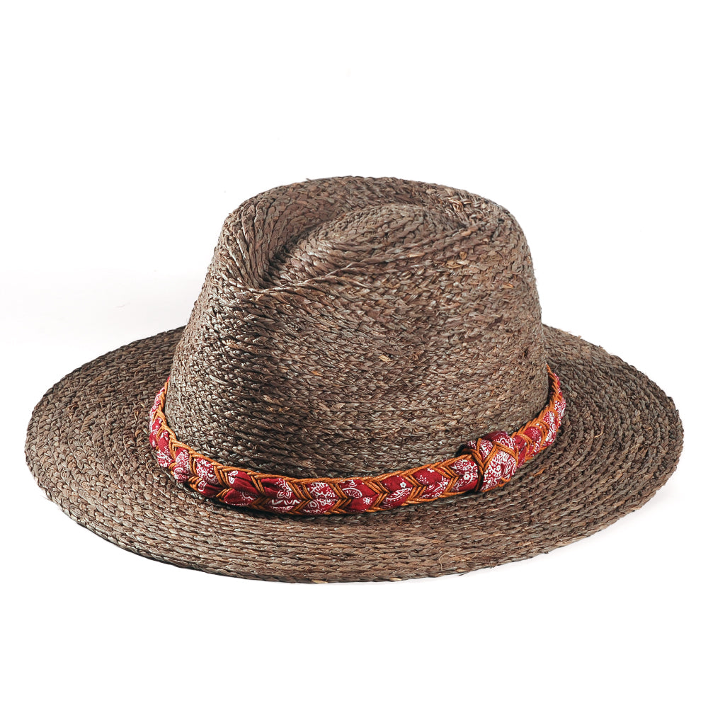 Straw Fedora Hat – Toffee