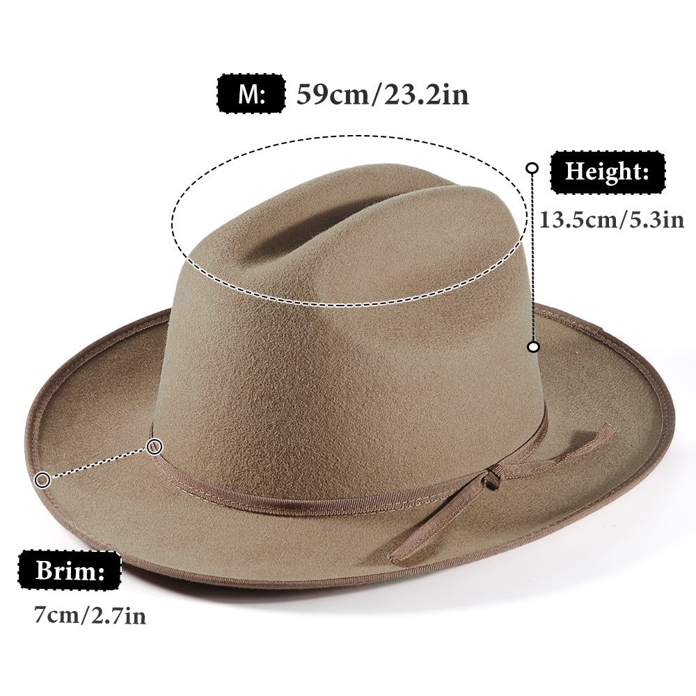 Open Road Felt Hat-Brown