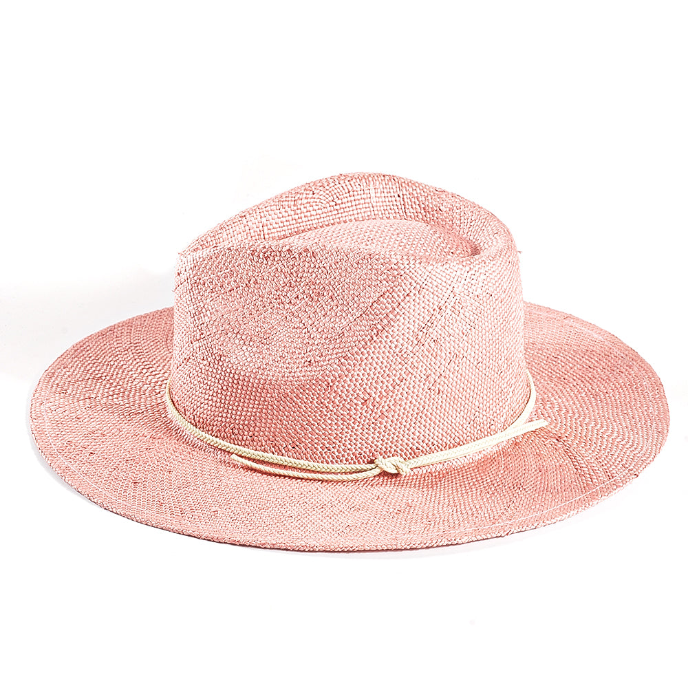 Handcrafted Sisal Hemp Straw Hat-Pink