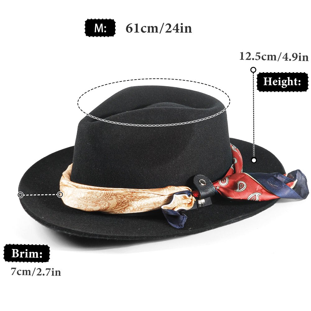 Fedora Felt(Includes All The Accessories)