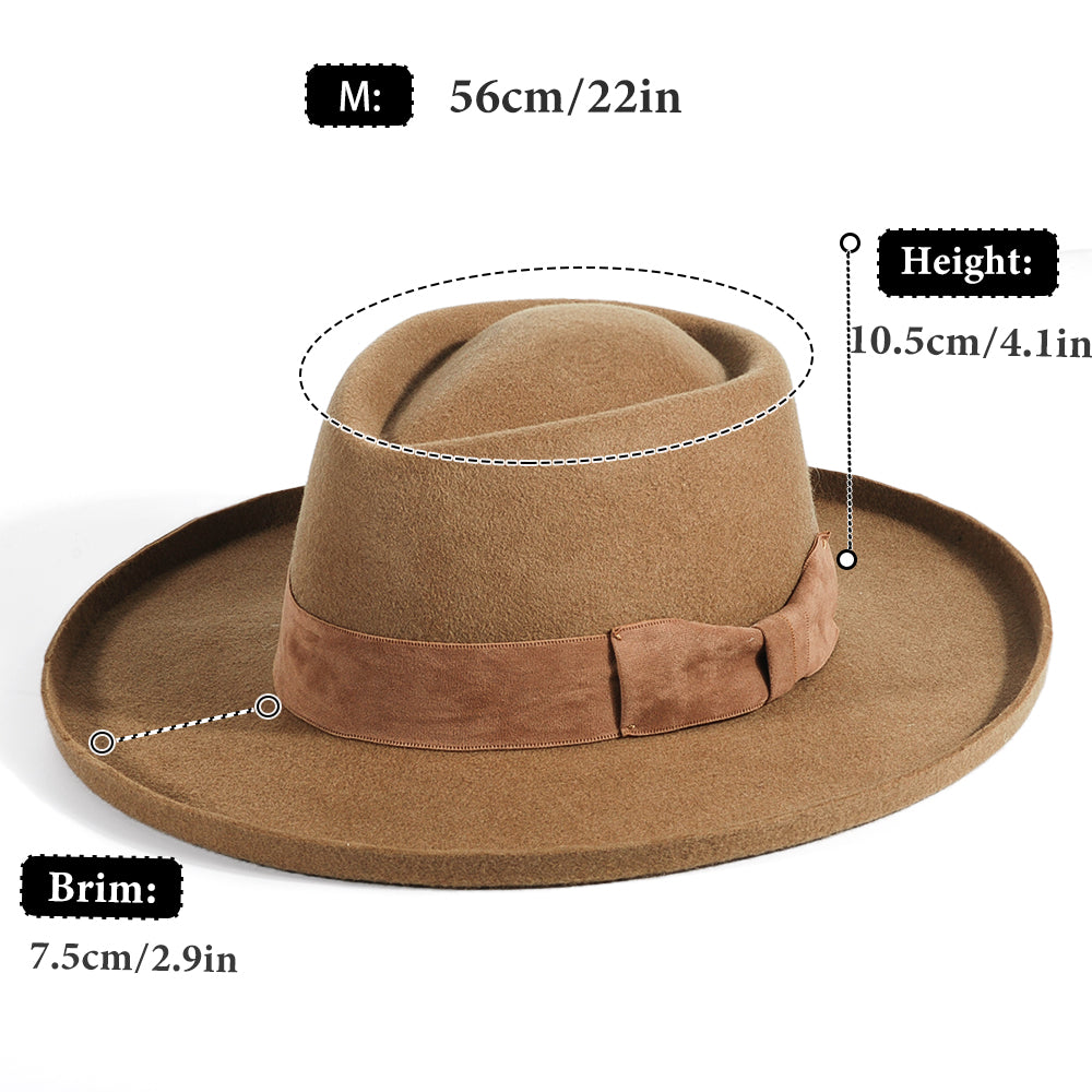 Fedora Felt-Khaki