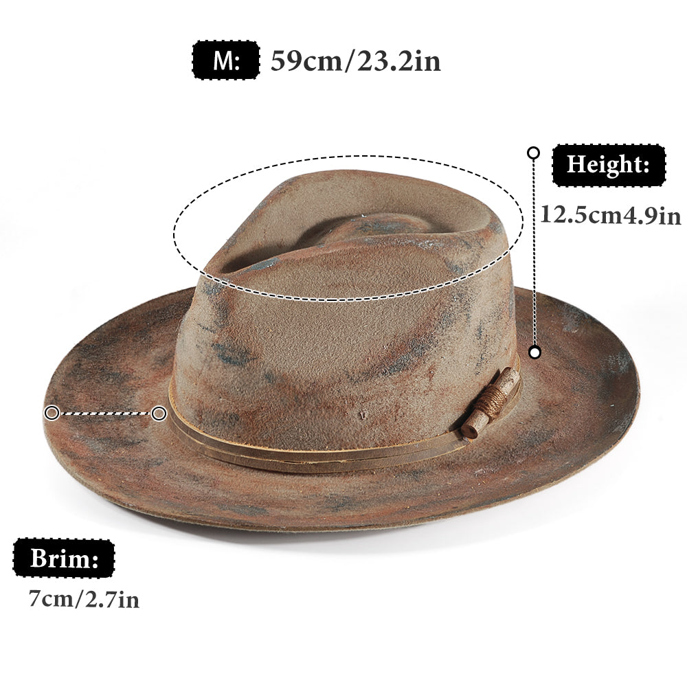 Vintage Fedora Felt(Includes All The Accessories)