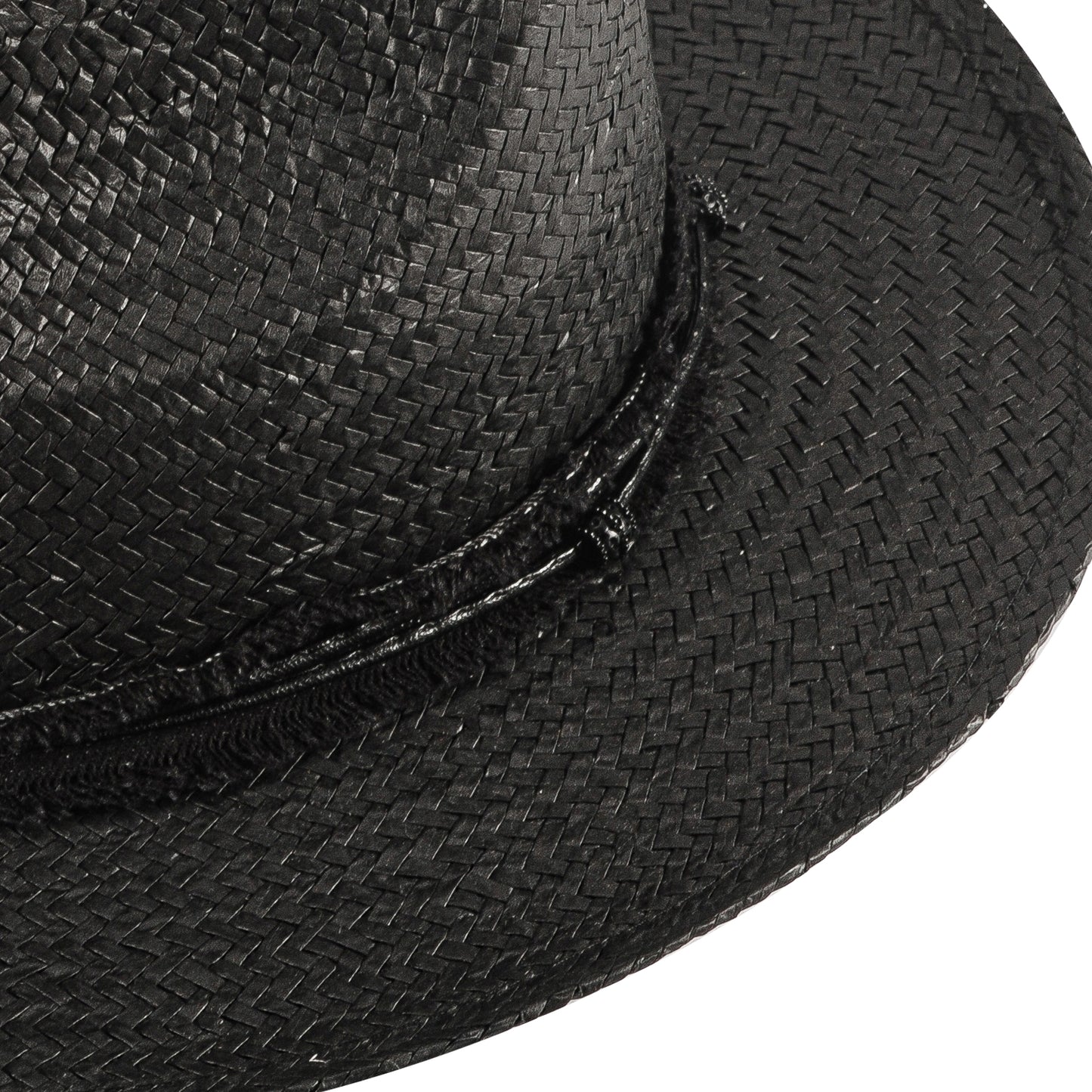 Miller Ranch Straw Fedora Hat - Ebony