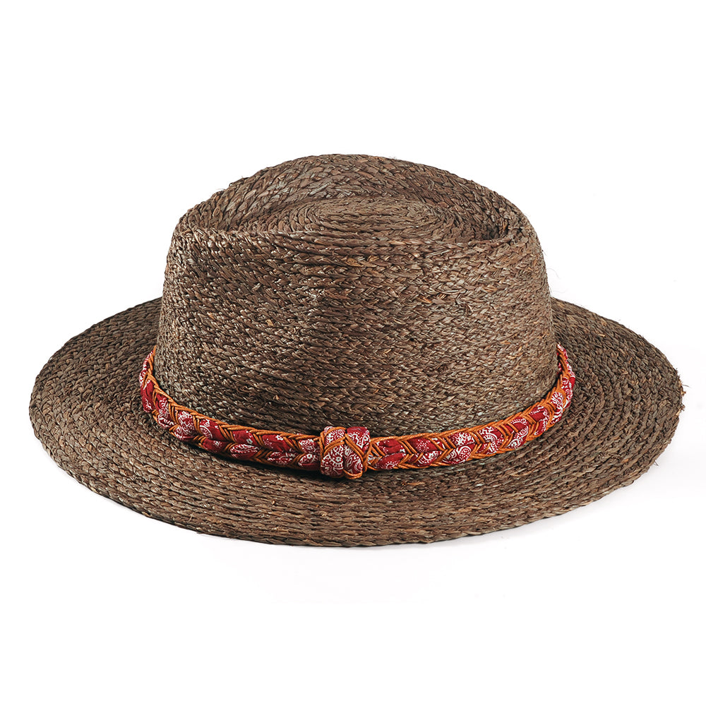 Straw Fedora Hat – Toffee