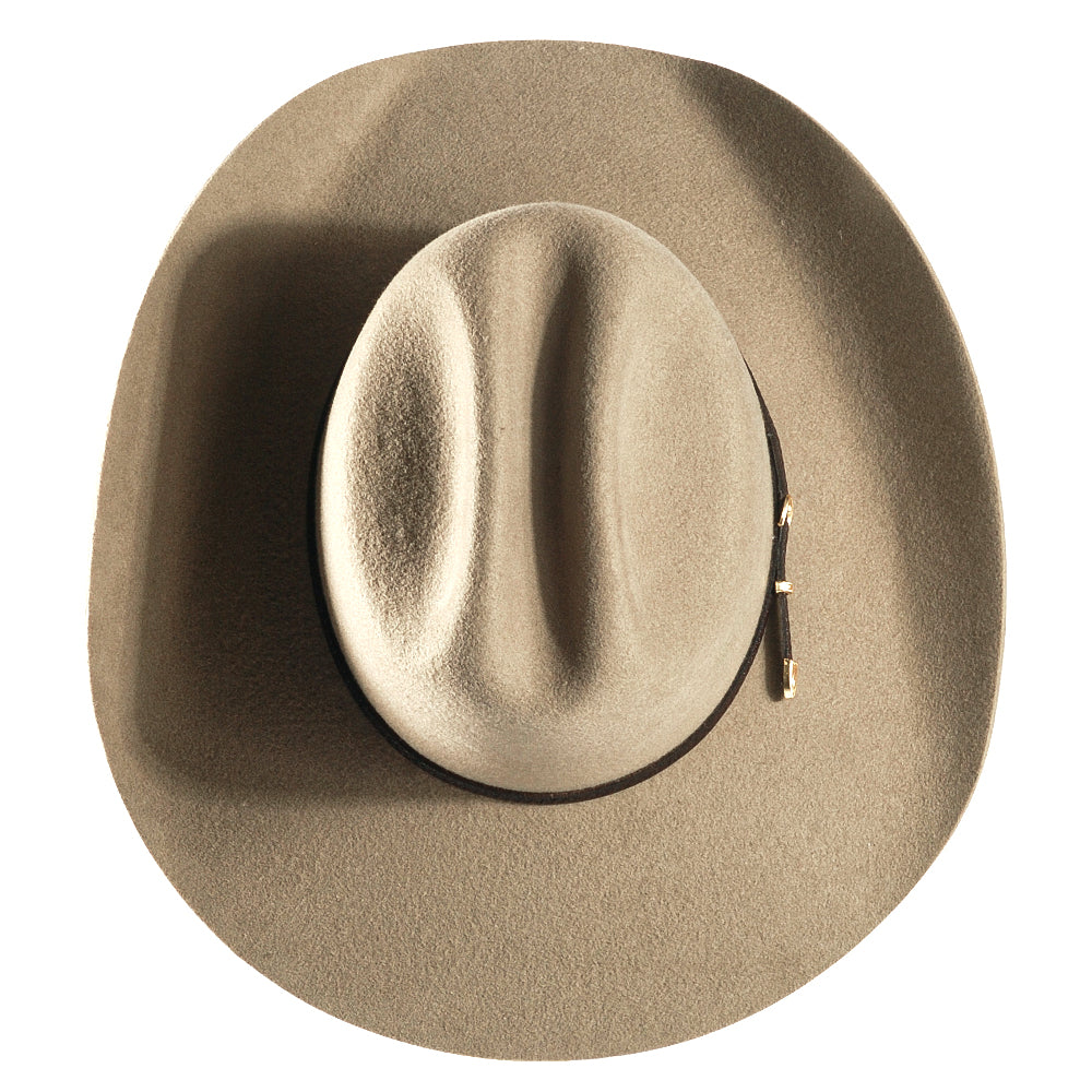 Western Felt Cowboy Hat-Beige