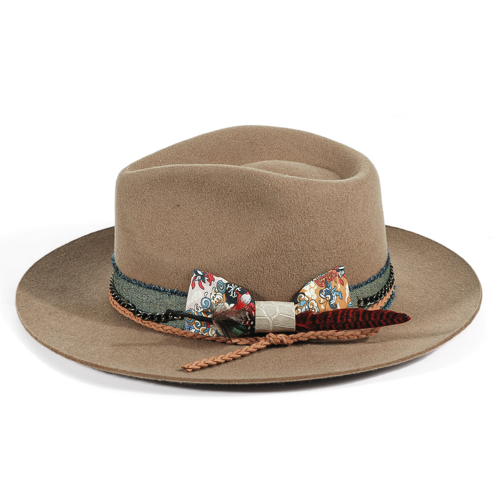 Fedora Hat(Includes All The Accessories)