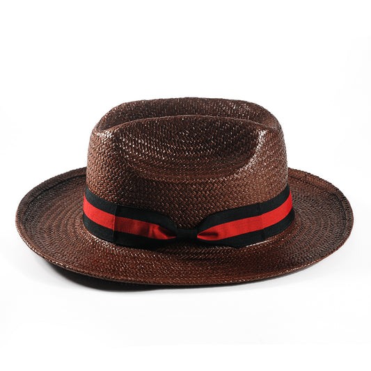 Miller Ranch Fedora Hat - Patriotic Straw–toffee (Includes All The Accessories)