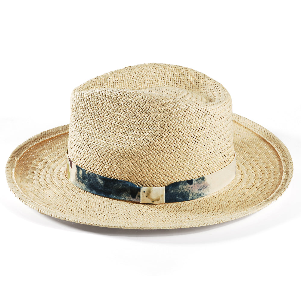 Geoffery Straw Fedora Hat – Natural