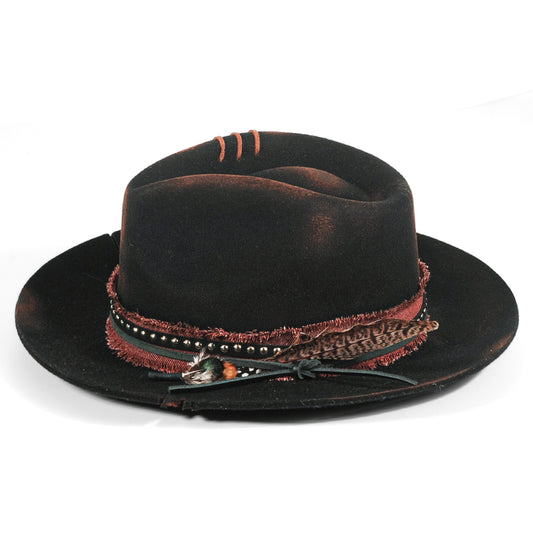 Vintage Fedora Felt(Includes All The Accessories)