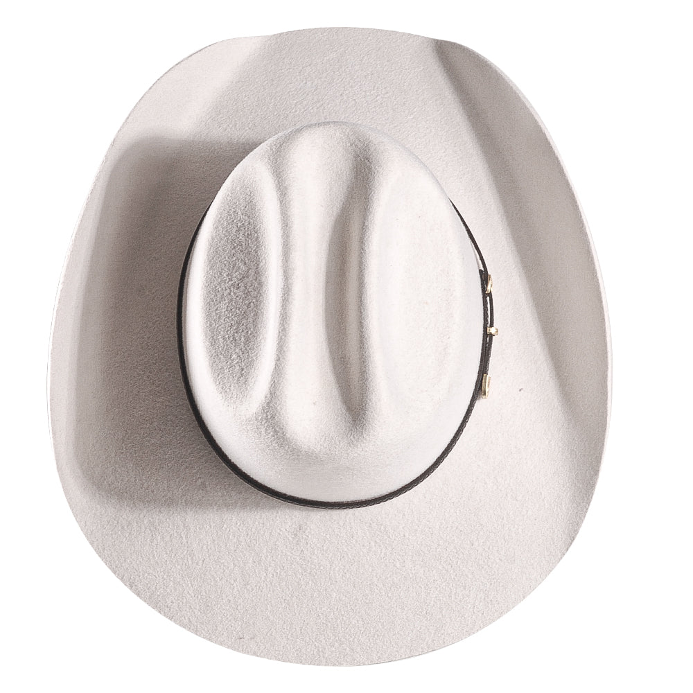 Western Felt Cowboy Hat-White