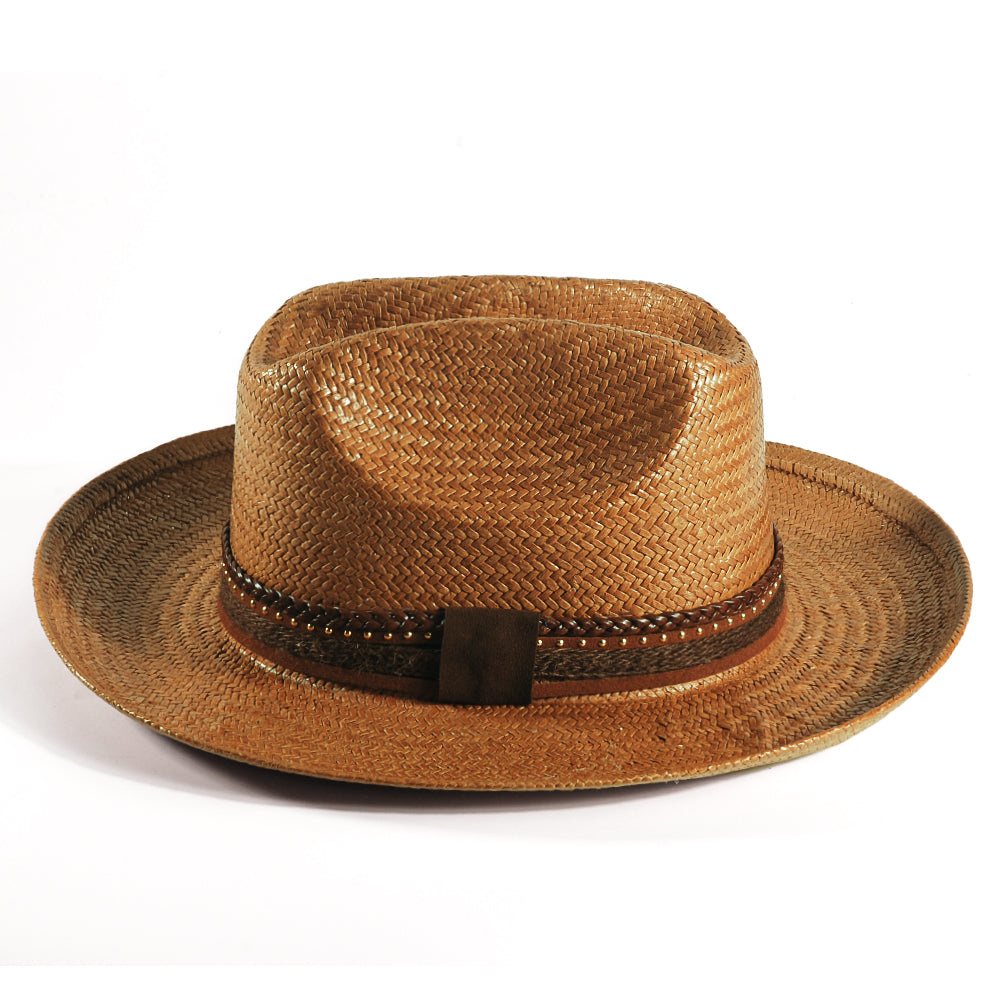 Miller Ranch Fedora Hat - Patriotic Straw