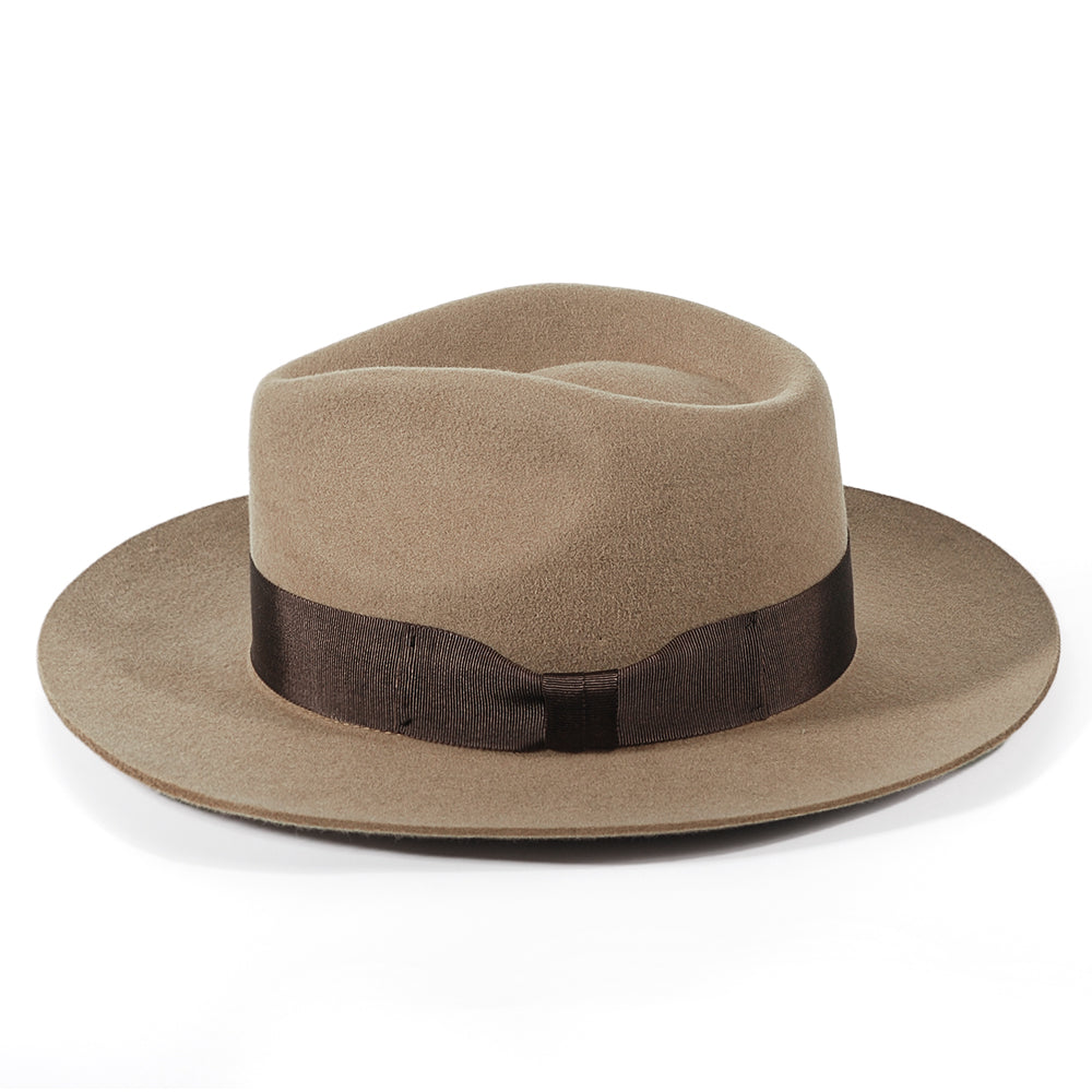 Fedora Felt Hat-Light Tan (Color)