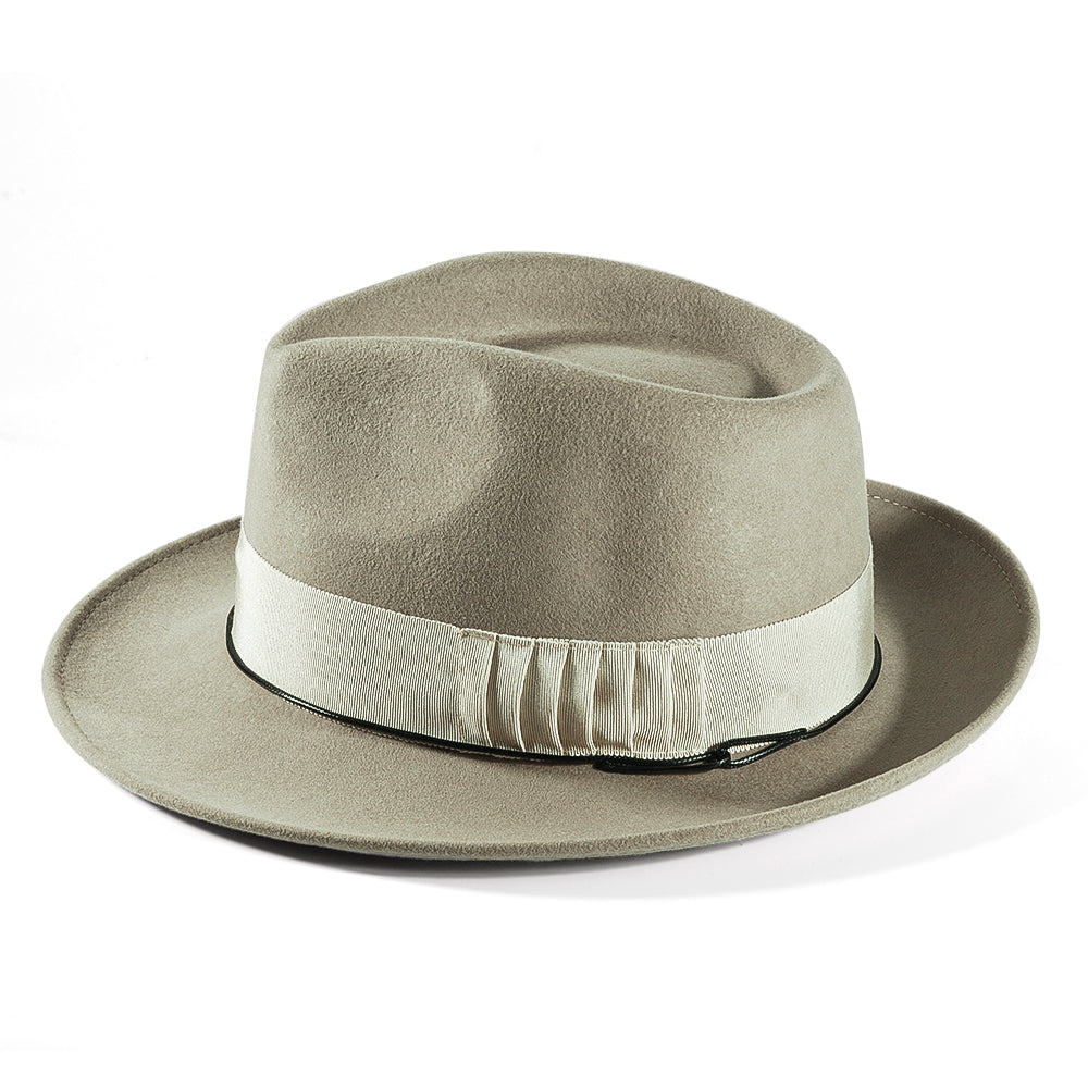 Western Fodora Felt Hat-Green