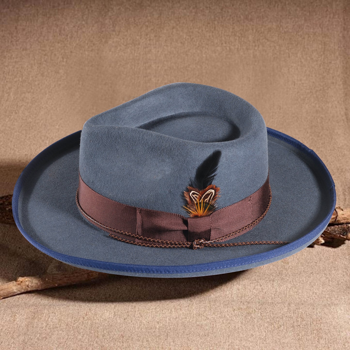 Western Fodora Felt Hat (Includes All The Accessories)