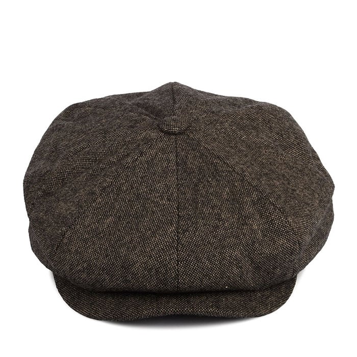 Brixton Hats Baggy Newsboy Cap - Dark Toffee