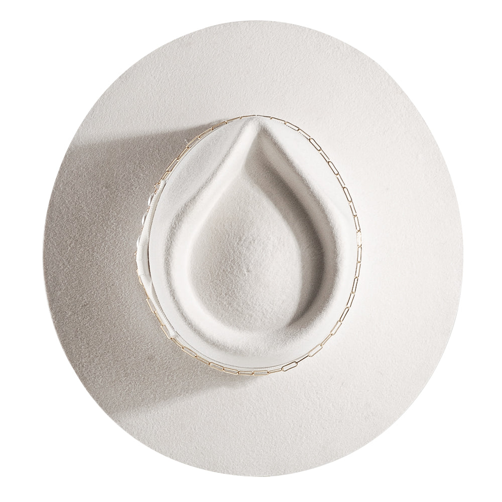 Fedora Felt Hat-White